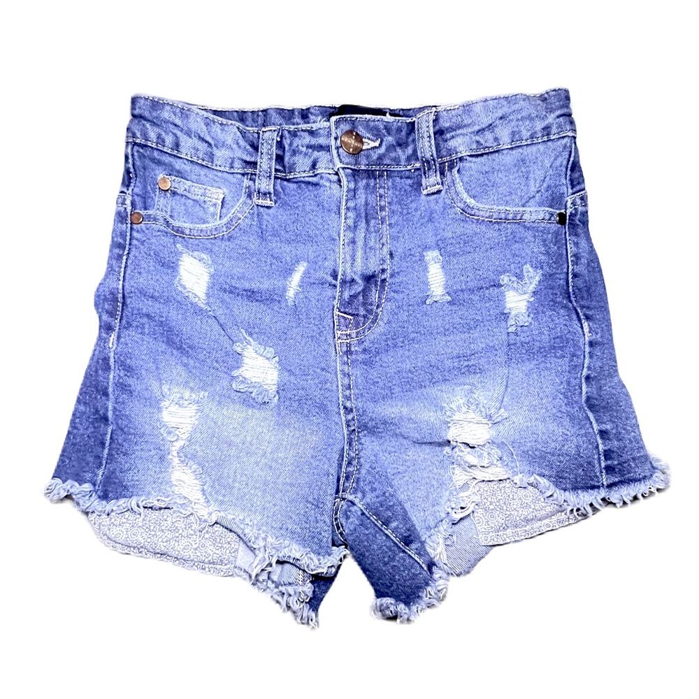 KENDALL + KYLIE Distressed Denim Shorts
